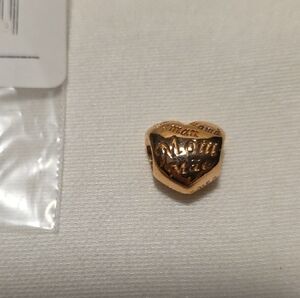 Pandora Rose Gold Heart Mom Charm